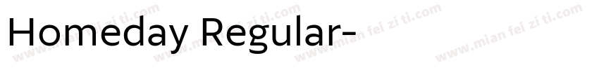 Homeday Regular字体转换